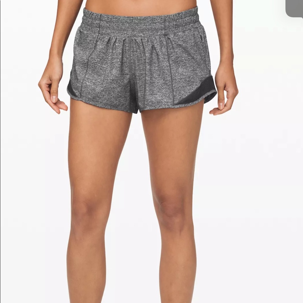 grey hotty hot lululemon shorts